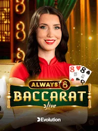 Always 8 Baccarat table at Gizbo Casino